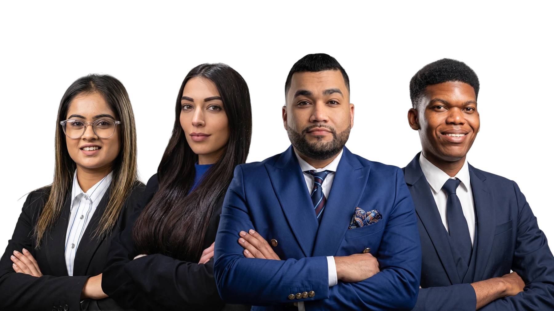 The Rupert Candy Attorneys team — Kiara Dhanpall, Michaela Höll, Rupert Candy and John Makate